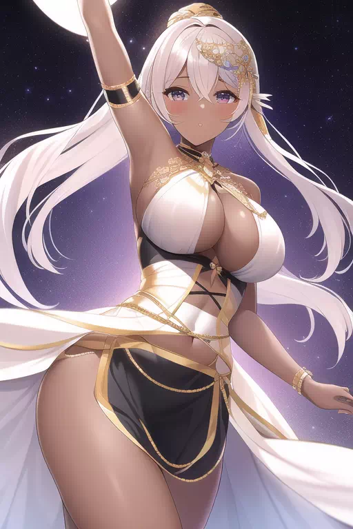 novelAI　エロ衣装で踊る褐色踊り子＋副産物