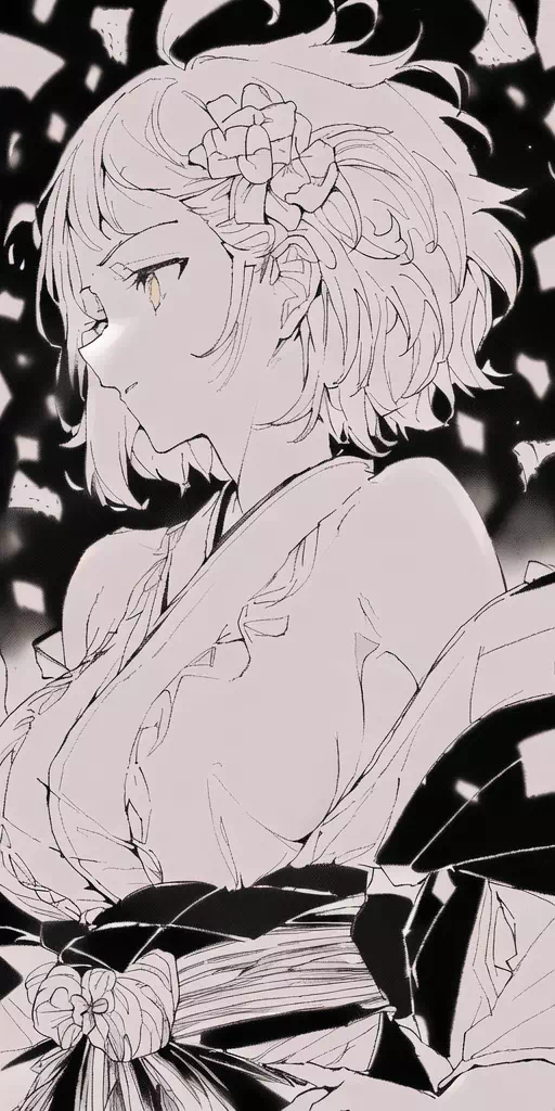 うちの子（モノクロ、1色）