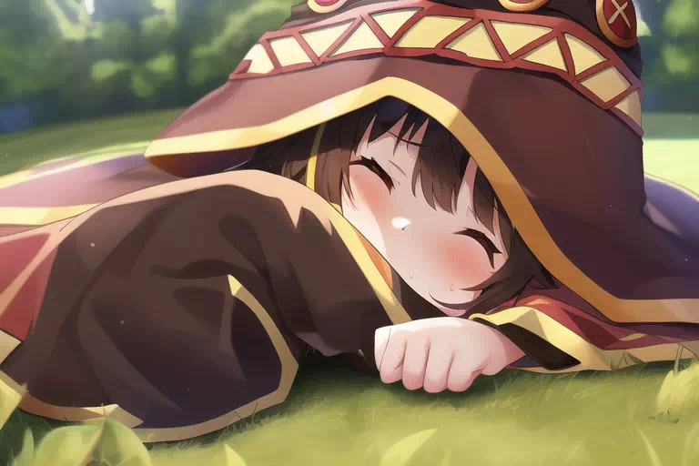 NAI) Megumin after exp 爆裂以後のめぐみん