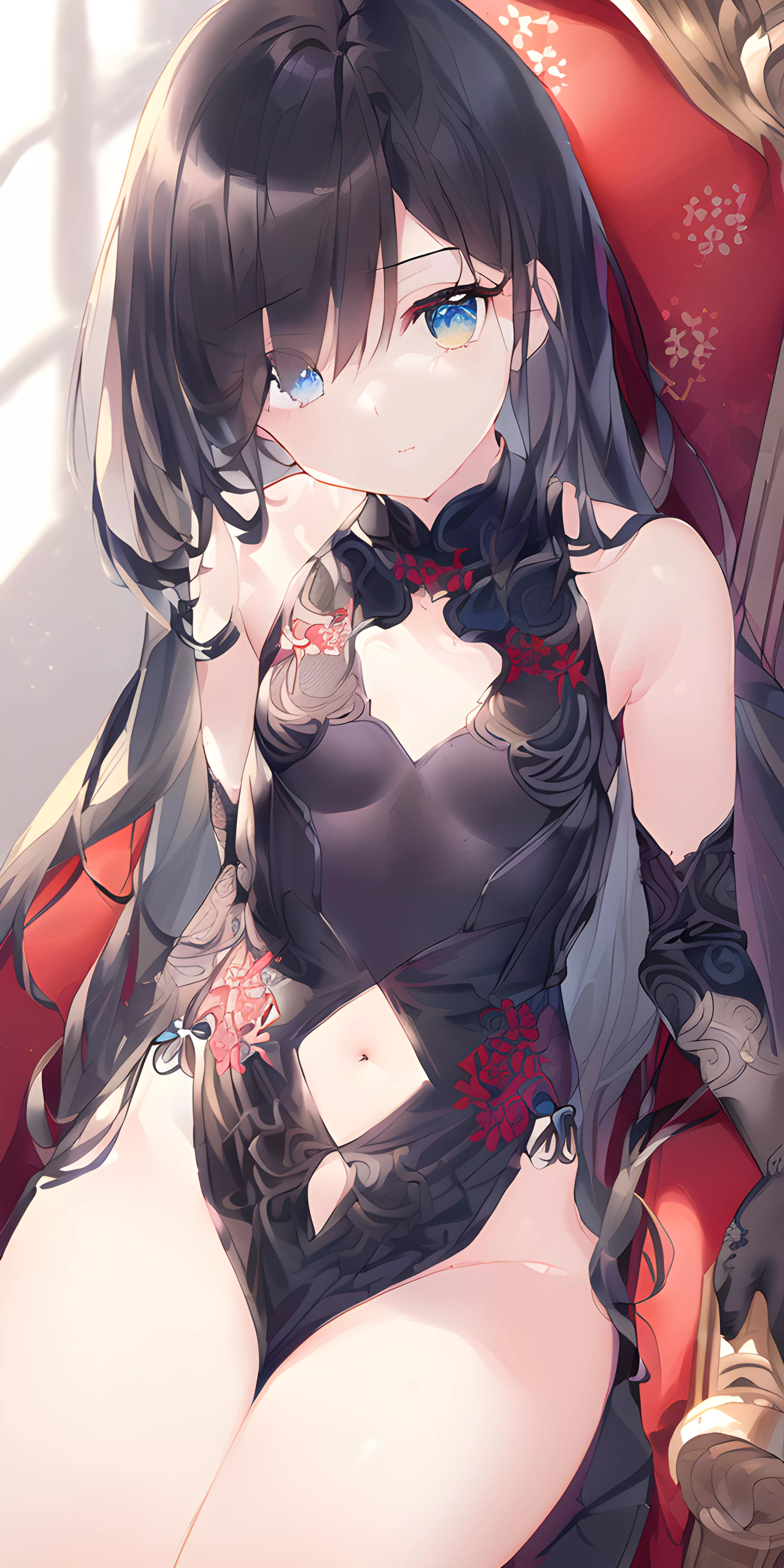 黒髪レオタード