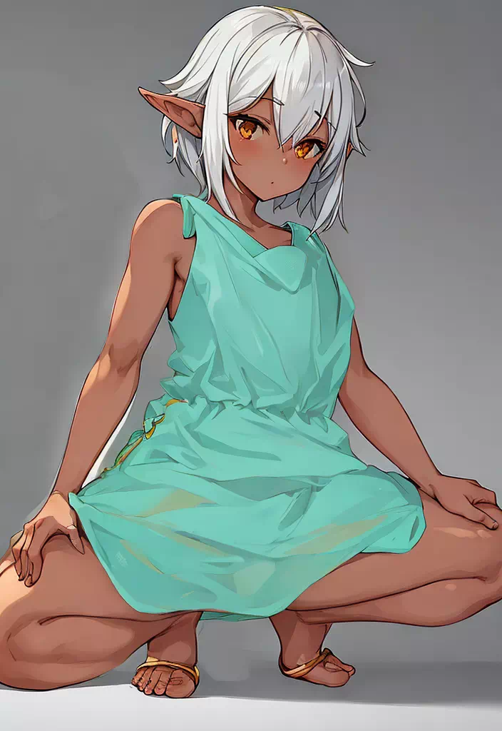 【悪堕ち】褐色ロリエルフが露出狂カエル娘に！