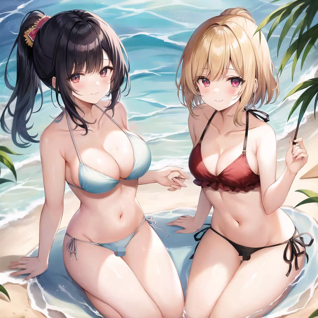 水着のおねえさんの挑発