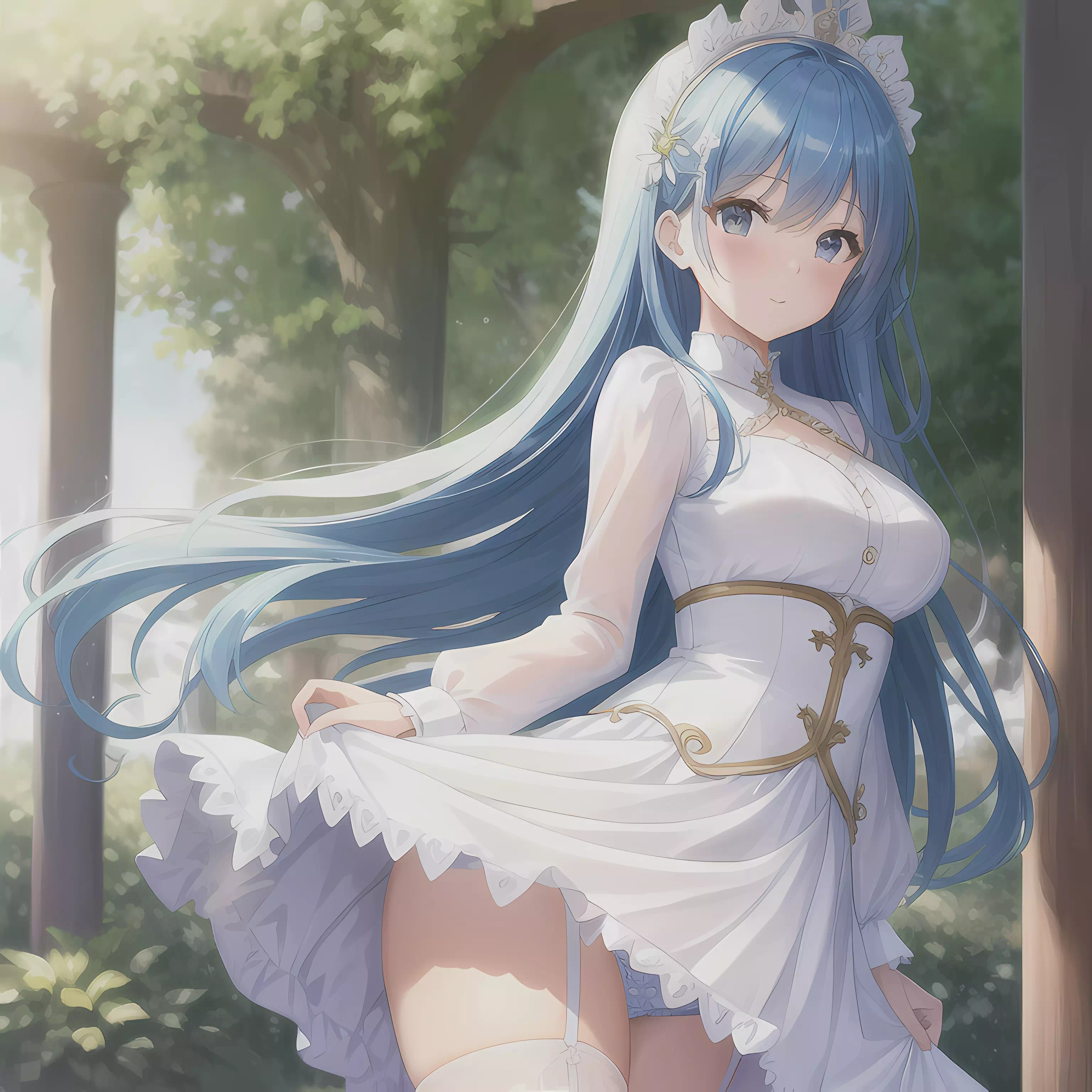 お嬢様風たくし上げ２