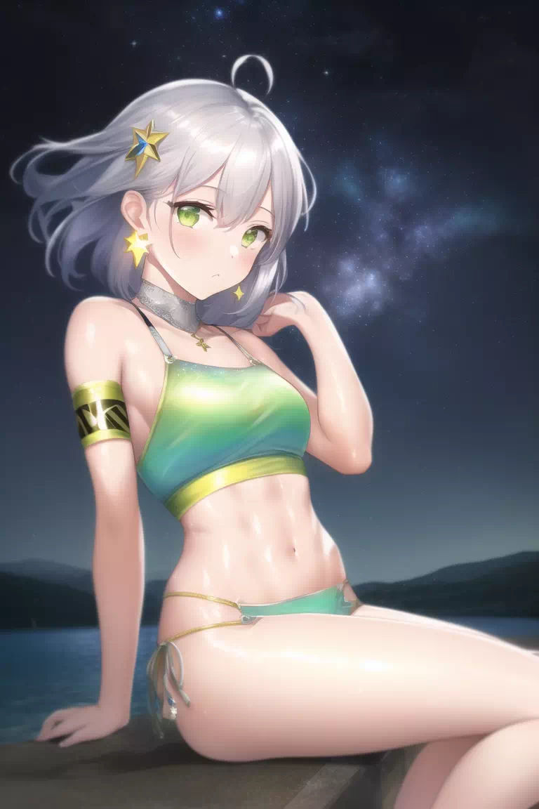 踊り子さんと星空