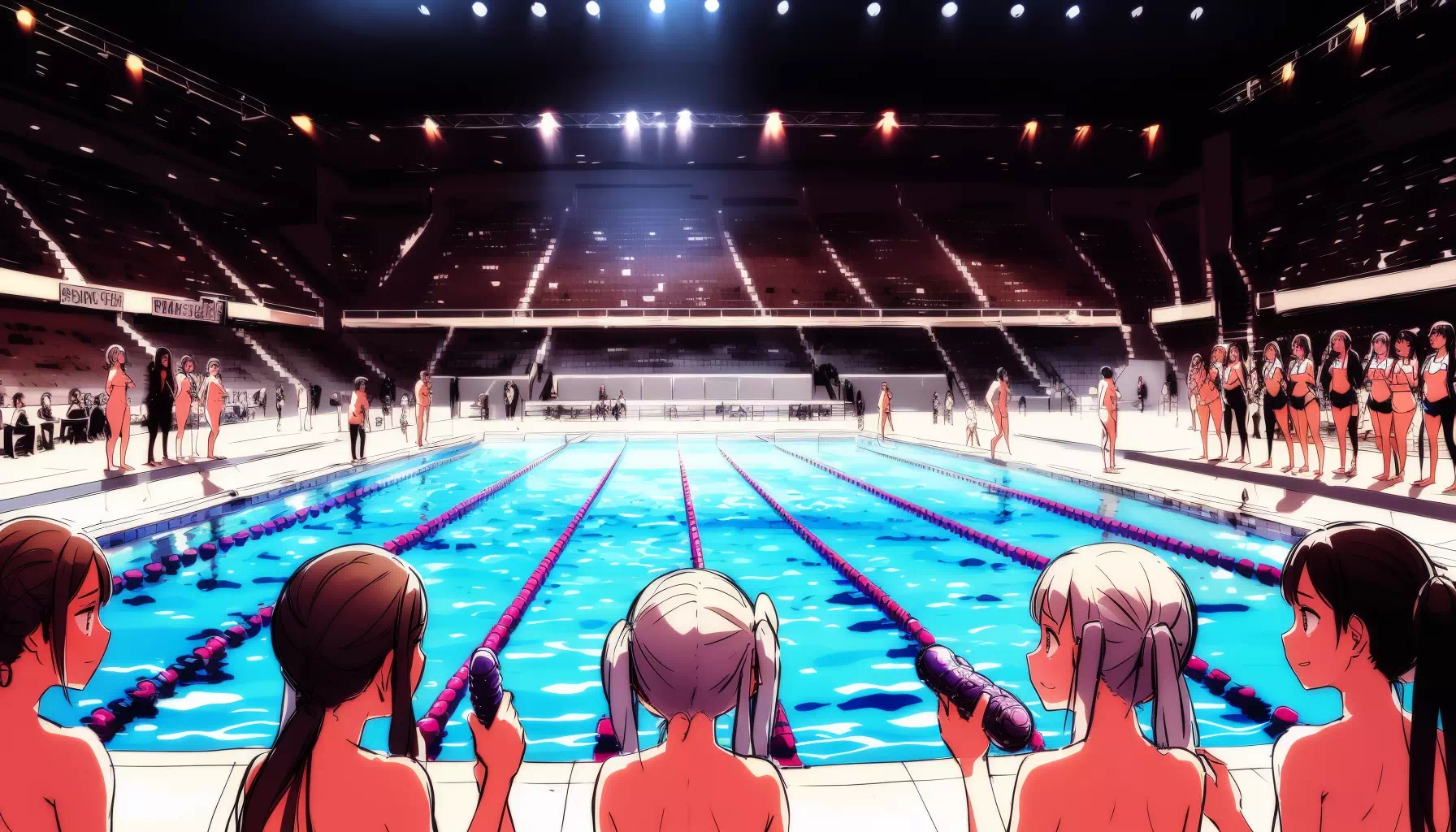 水泳大会風2日目