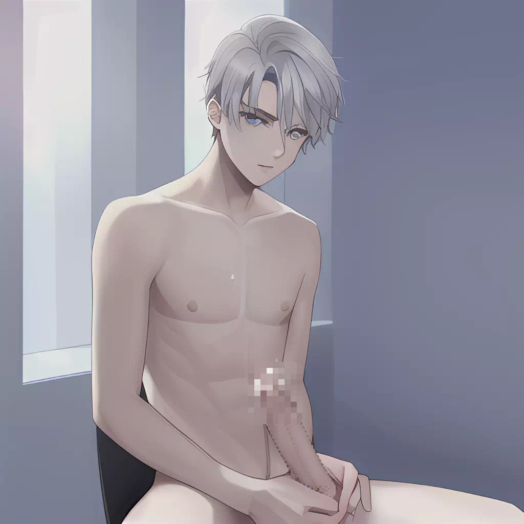 [AI] Silver and blue haired boys