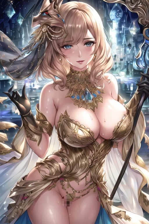 金髪の踊り子　指の制御失敗