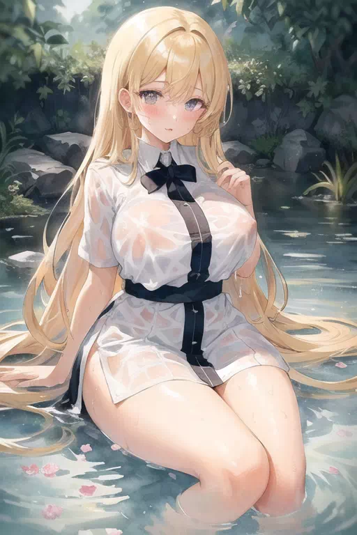 Sitting in water