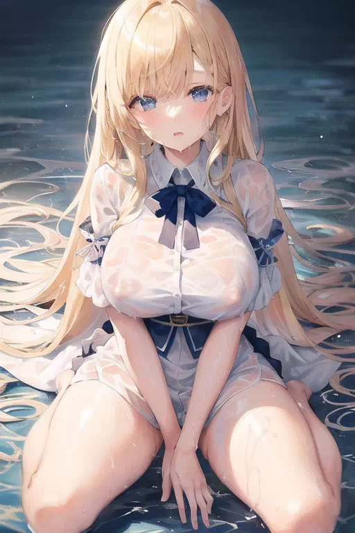 Sitting in water