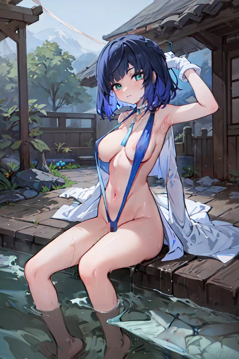 温泉でのイェラン 夜蘭　原神 #7