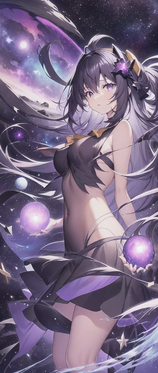 Cosmic purple waifu