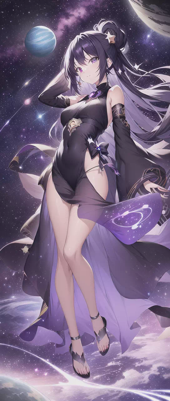 Cosmic purple waifu