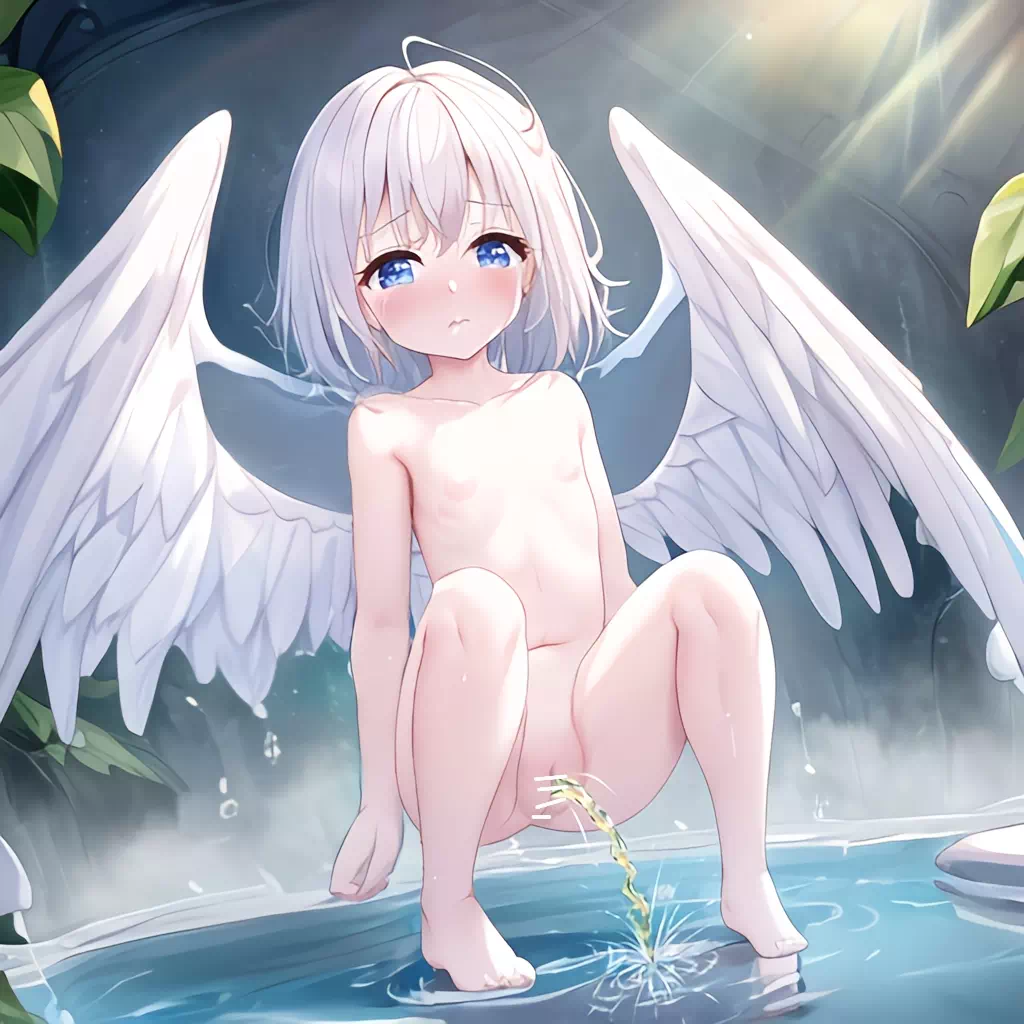 【AI加筆・加工絵】てんしっこ４枚