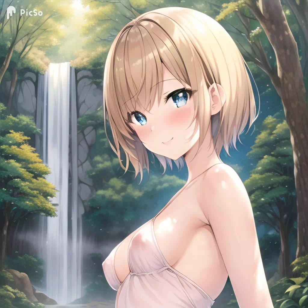 Beautiful girl bathing