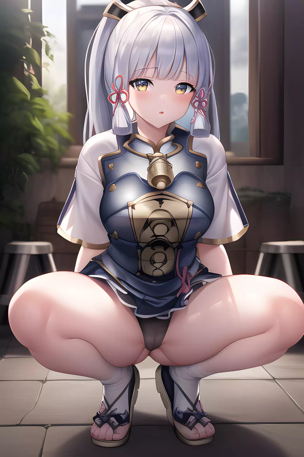 20230228神里綾香蹲踞