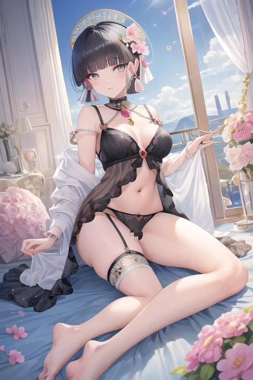 徐々に脱いでいくエッチなやつ