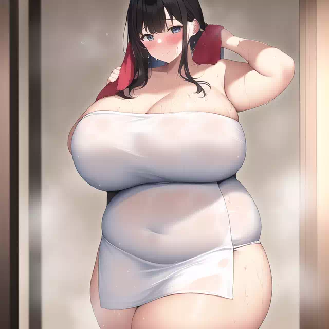 novelAI fat girl bath