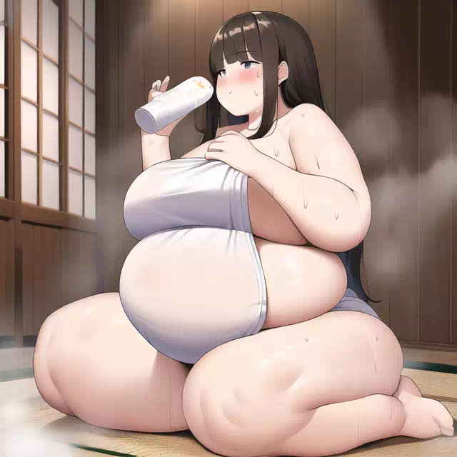 novelAI fat girl bath