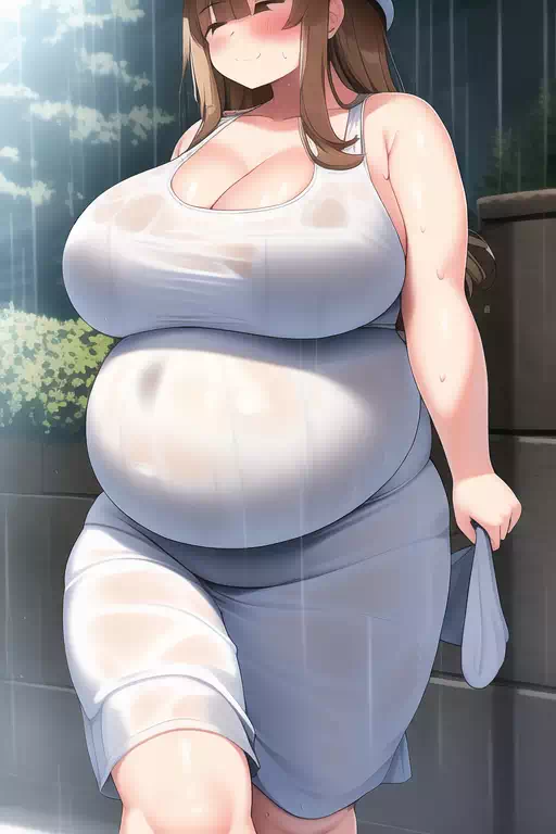 novelAI fat girl past work2