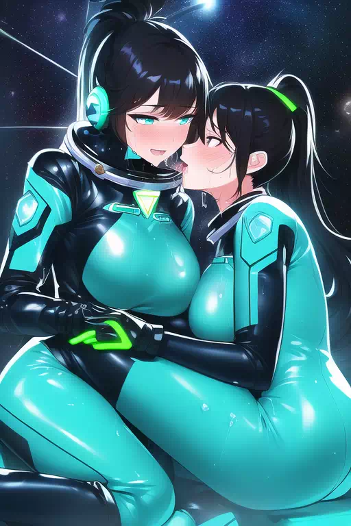【NovelAI】Les sex in space base 3