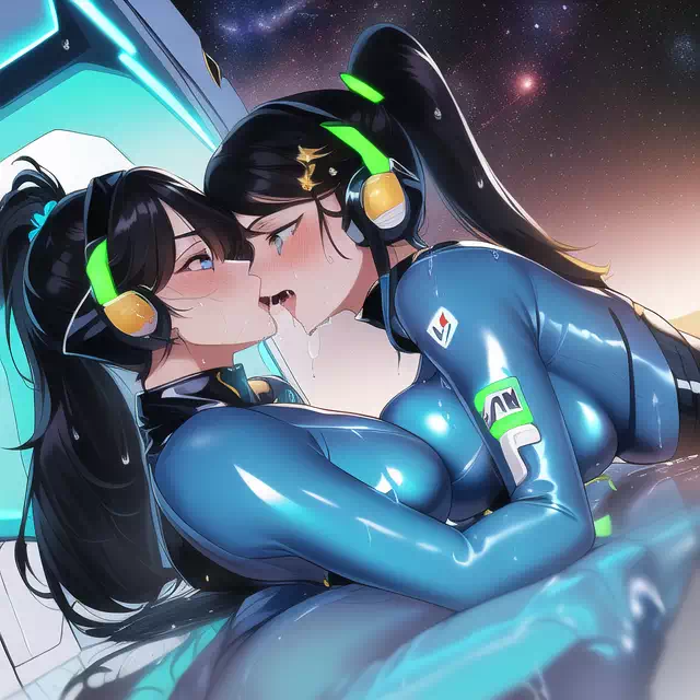 【NoveAI】Les sex in space base 4