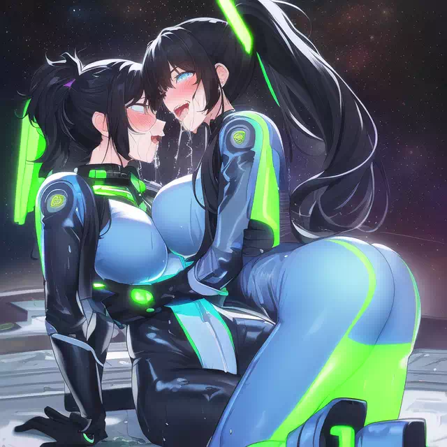【NoveAI】Les sex in space base 4