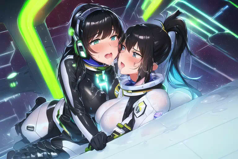 【NoveAI】Les sex in space base 5