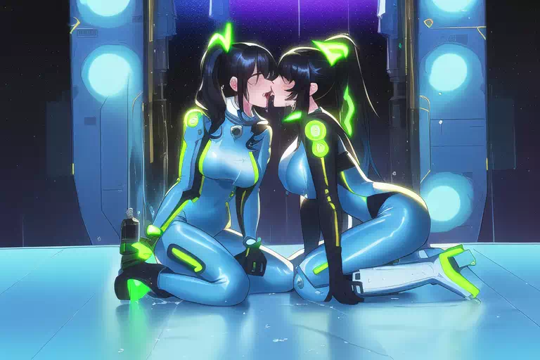 【NoveAI】Les sex in space base 5