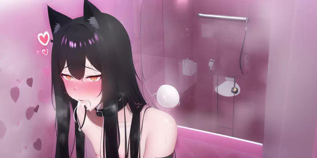 love in bathroom cat sexy