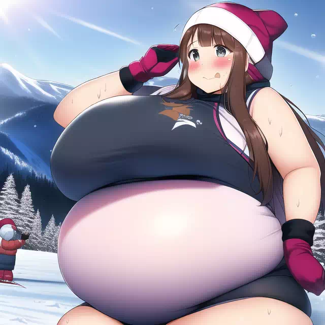 novelAI fat girl winter