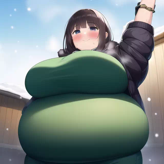 novelAI fat girl winter