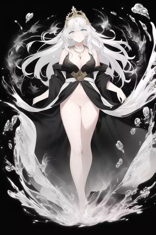 [NovelAI]白髪の巫女