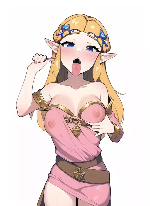 [NovelAI] Zelda tongue out