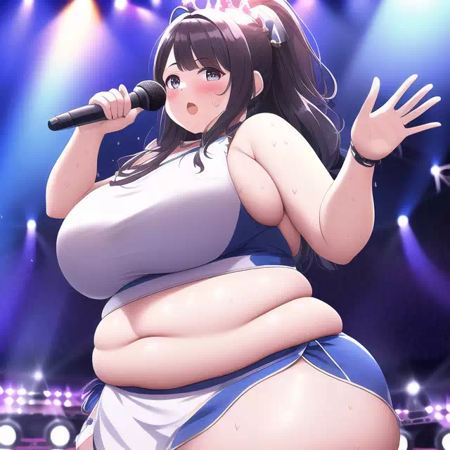 novelAI fat girl idol