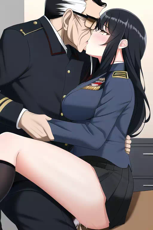 Military girls have some trouble