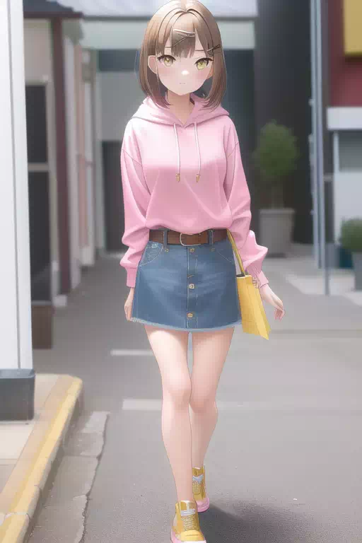 【AI】hoodie girl