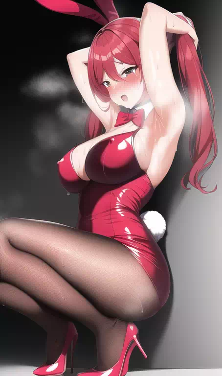 Redhead bunnygirl