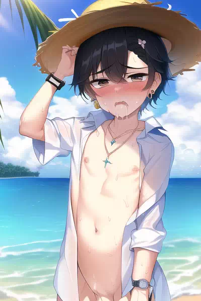 （NovelAI）Beach Boy！ 3
