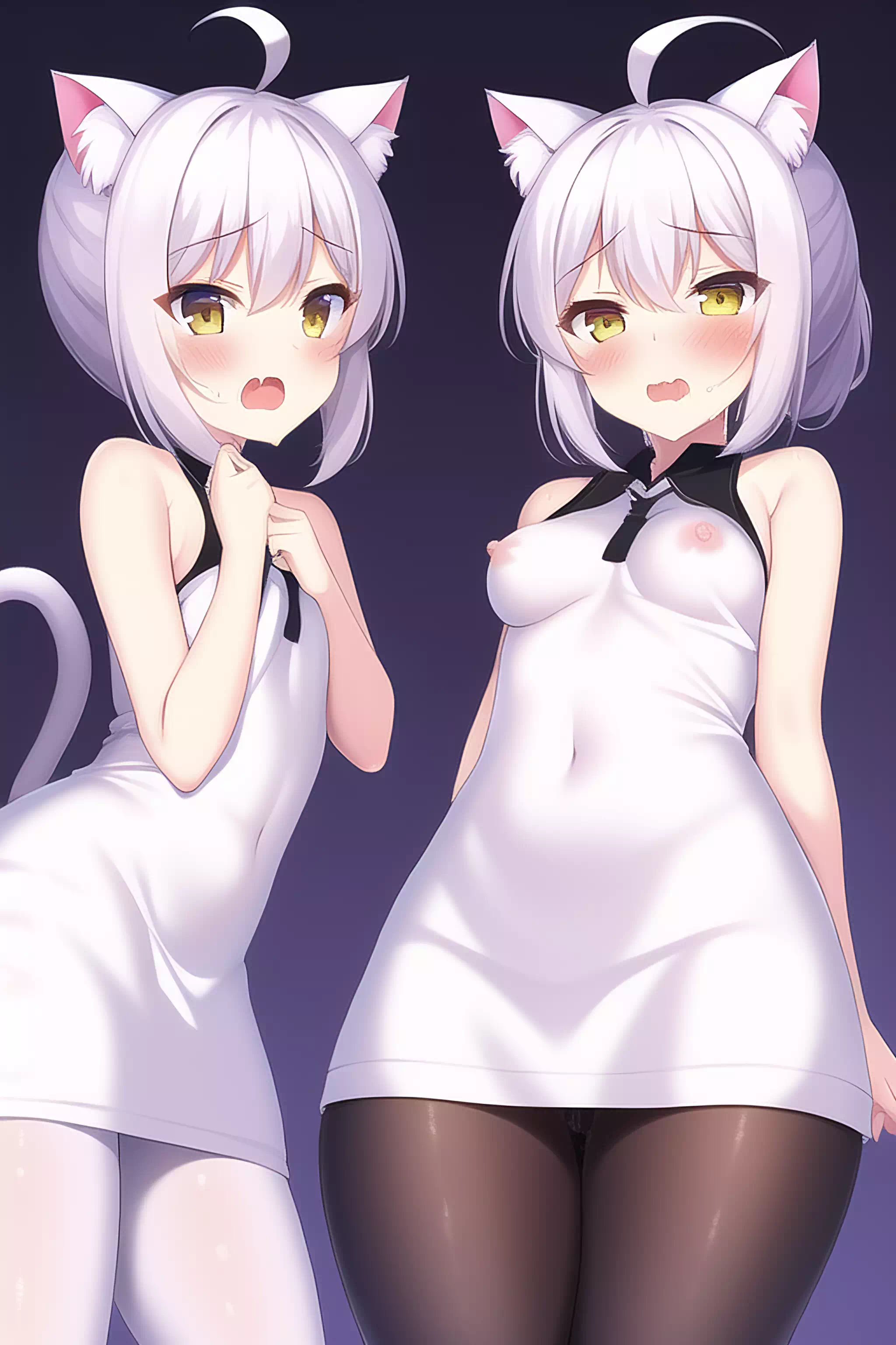 Do you want some white cat？ NSFW