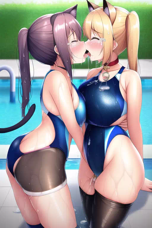 【NovelAI】Nekomimi swimgirl 3