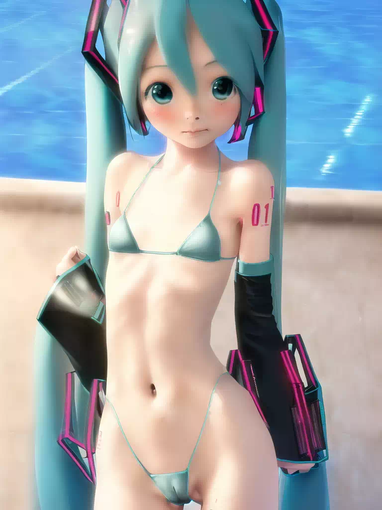 Hatsune Miku w／ indecent bikini3