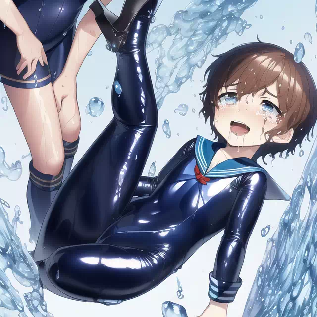 【NovelAI】Wet sailor rubber boys4