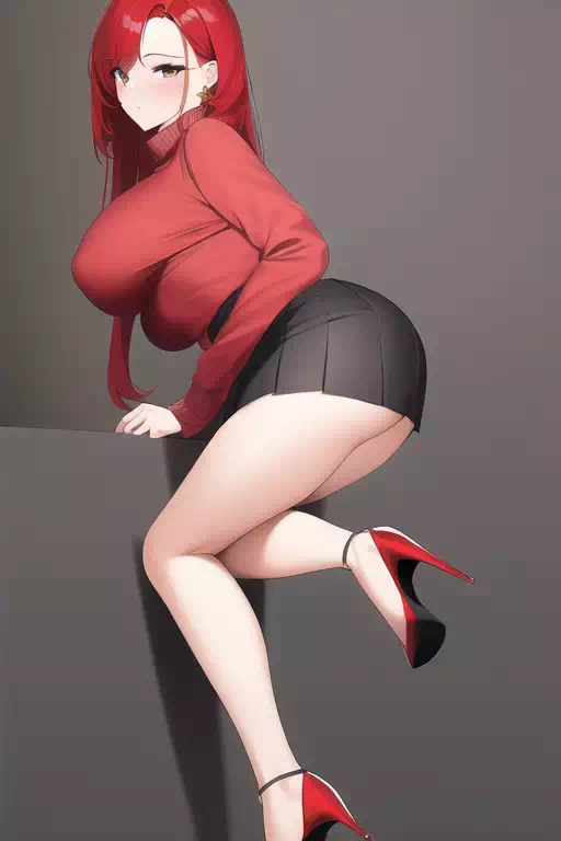 Request ：high heels and red hair