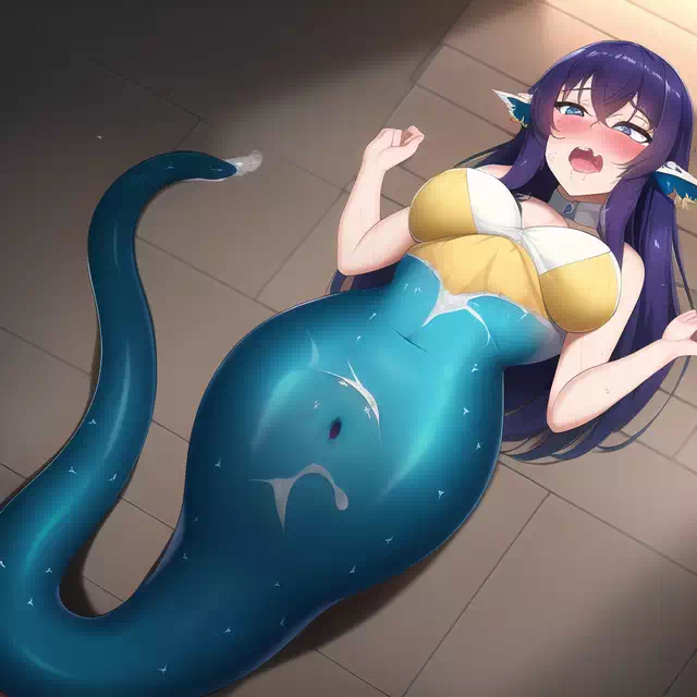 Mermaid on bed