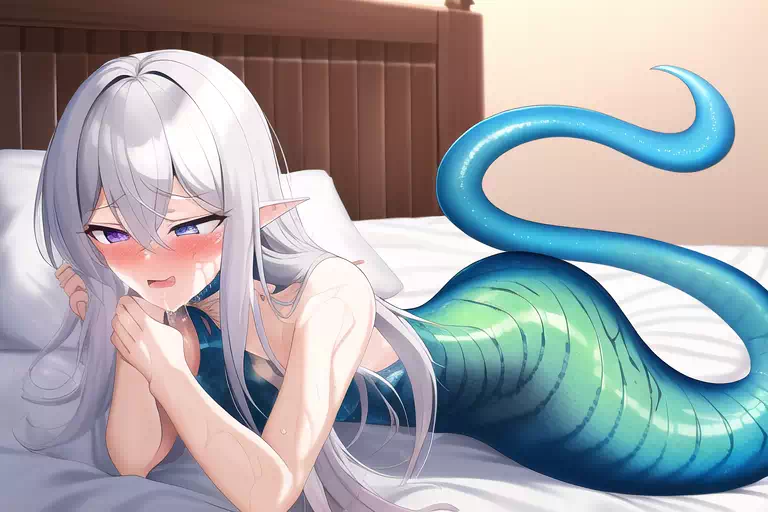 Lamia on Bed