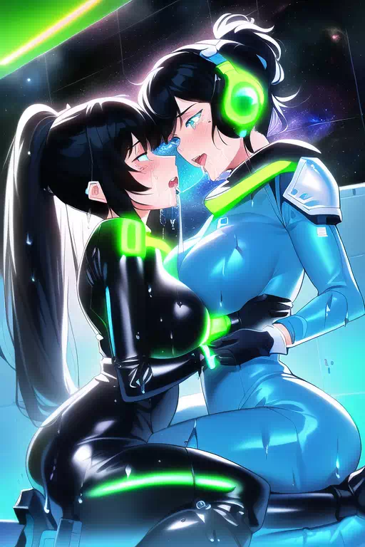 【NovelAI】Les sex in space base 2