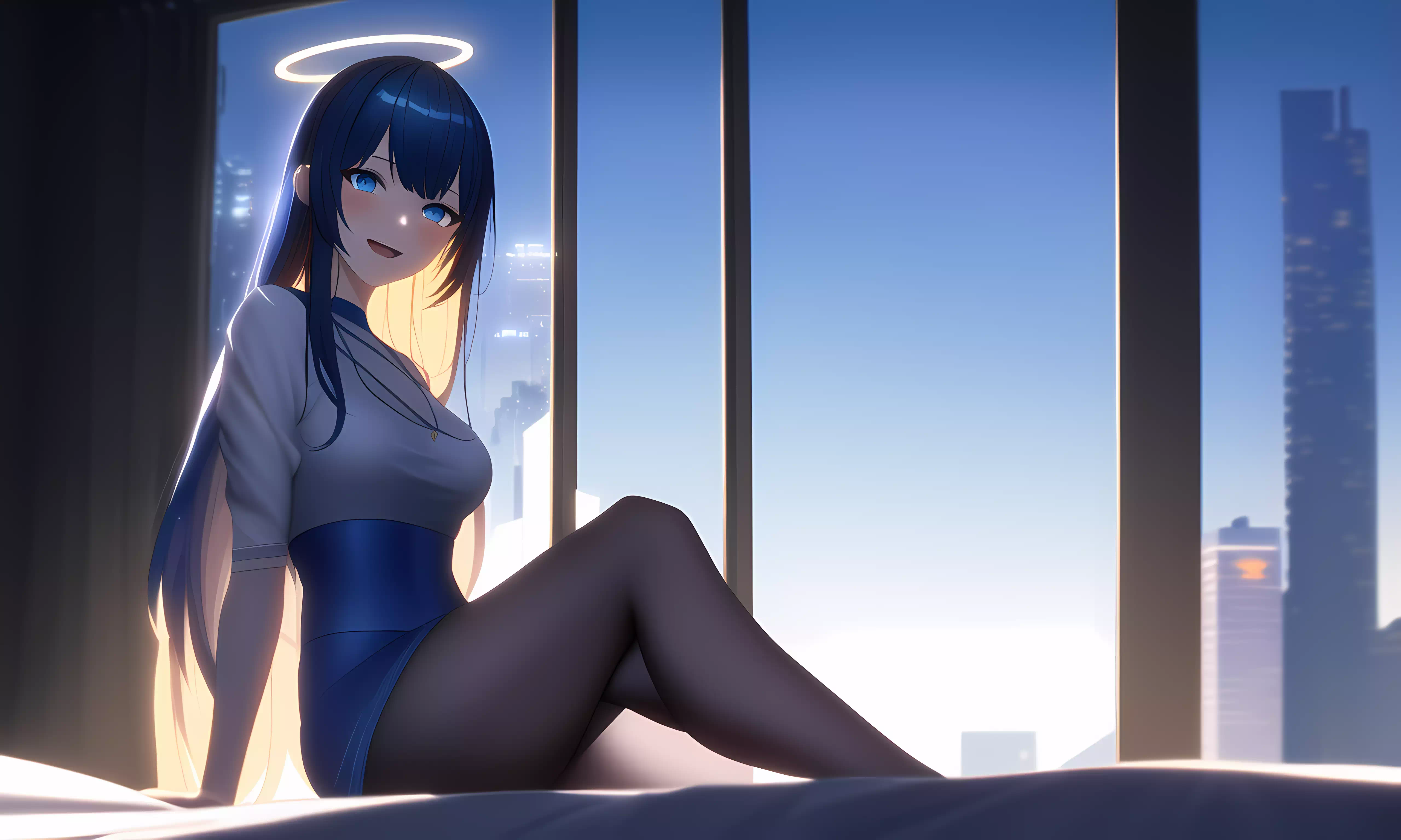 AI作画 Blue Angel with me Part 2