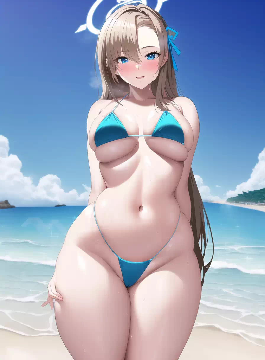 Asuna at the beach