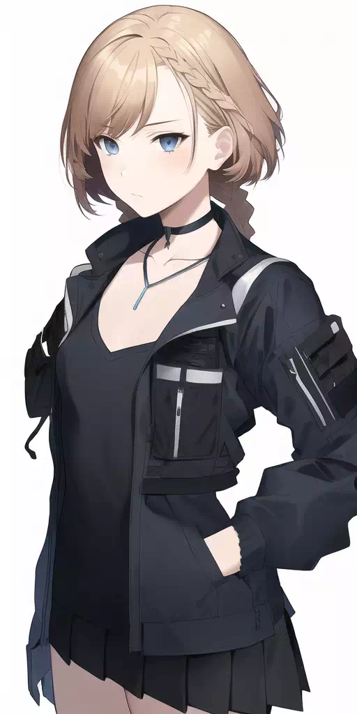 black jacket girl