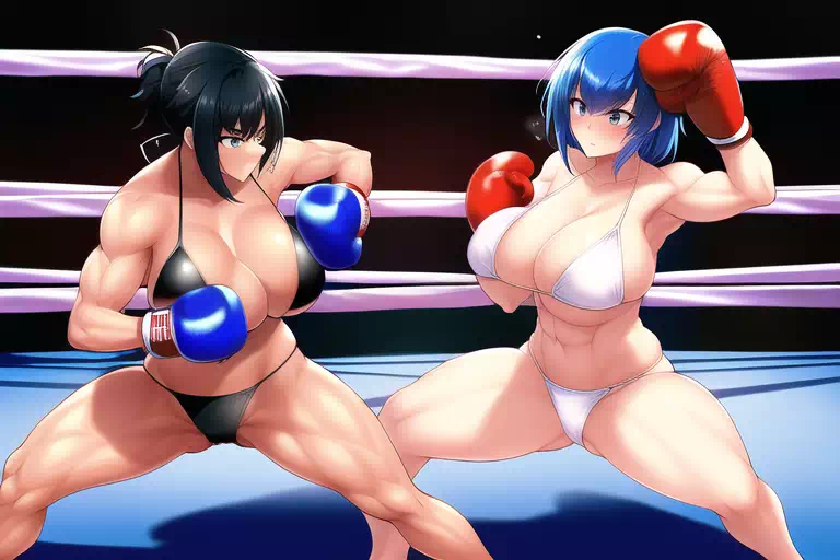 【NovelAI】ボクシング試合・Boxing match③